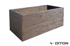 DITON LINIE DŘEVA Květináč II. DUB tmavý 96/48/40cm